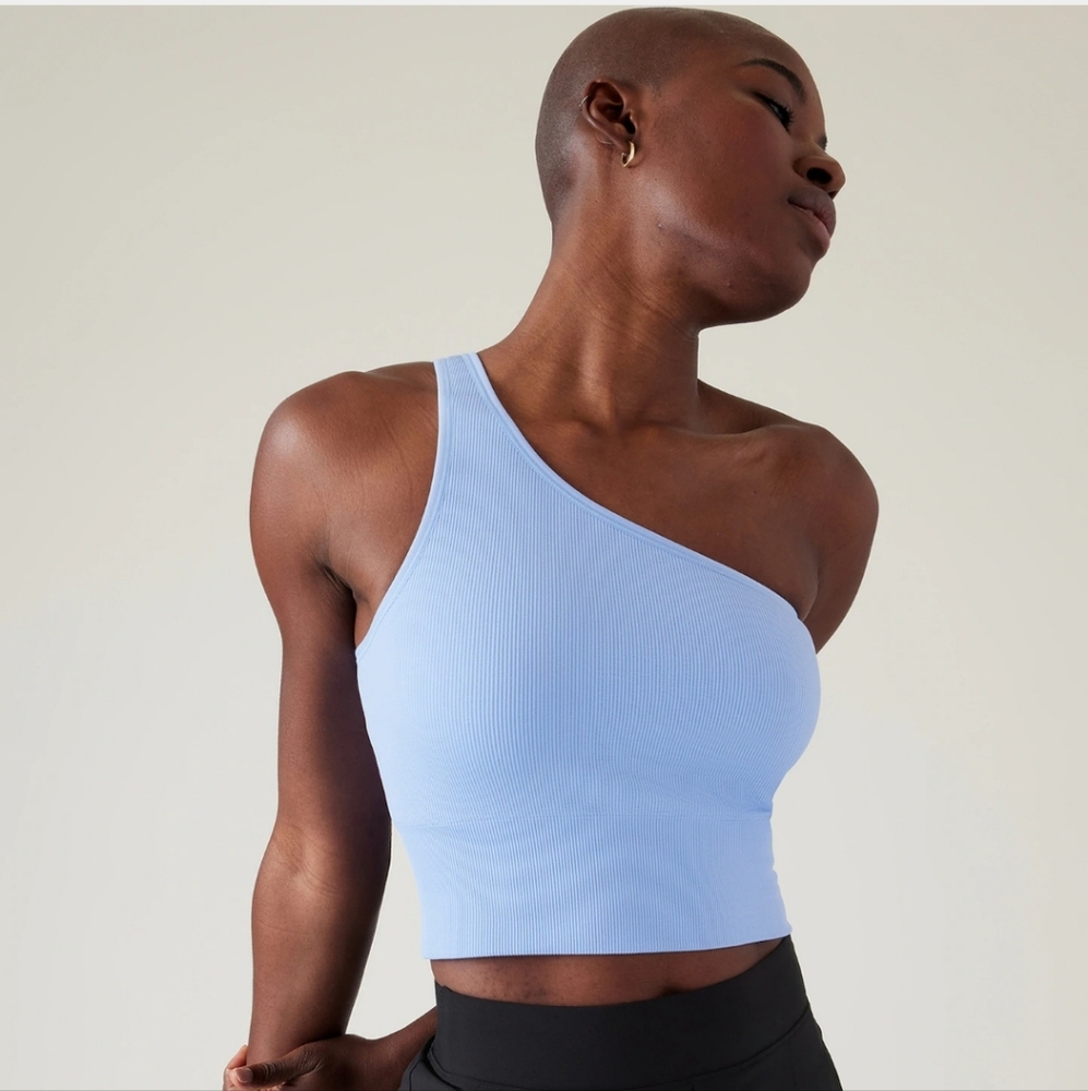 Athleta aurora seamless one shoulder tank medium